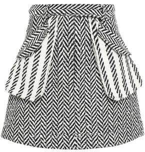 Sequin-embellished Boucle-tweed Mini Skirt