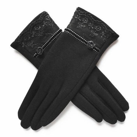 ~Cute Black Winter Gloves~