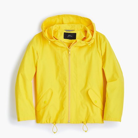 J.Crew: Cropped Perfect Rain Jacket yellow