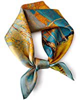 100% Pure Mulberry Silk Square Scarf 27"x27" Women Men Neckerchief with Gift Packed Headscarf PoeticEHome at Amazon Women’s Clothing store