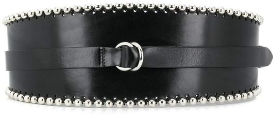 black embellished waist belt