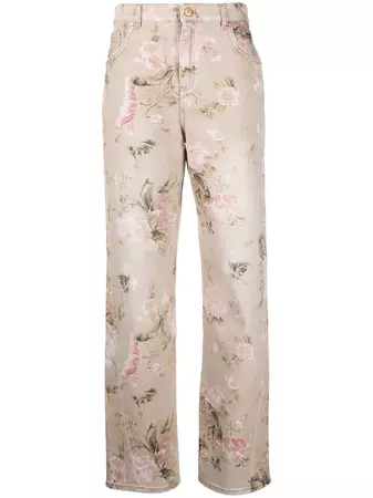 Blumarine floral-print Jeans - Farfetch