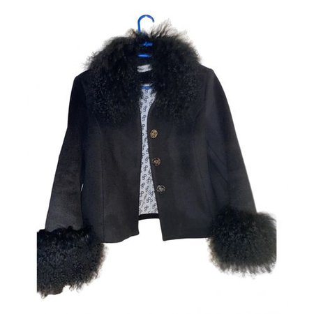 Wool coat Saks Potts Black size 36 FR in Wool - 13098496