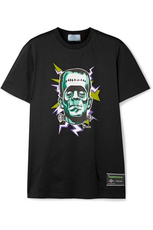 Prada | + Universal printed cotton-jersey T-shirt | NET-A-PORTER.COM