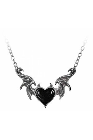 Blacksoul Heart Necklace by Alchemy Gothic | Gothic