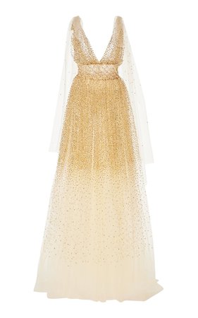 Crystal-Embellished Tulle Gown by Oscar de la Renta | Moda Operandi