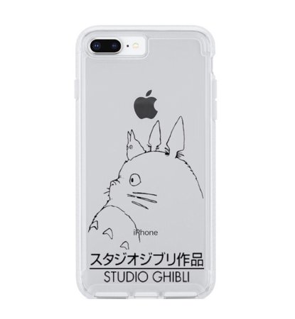studio ghibli logo clear iphone case