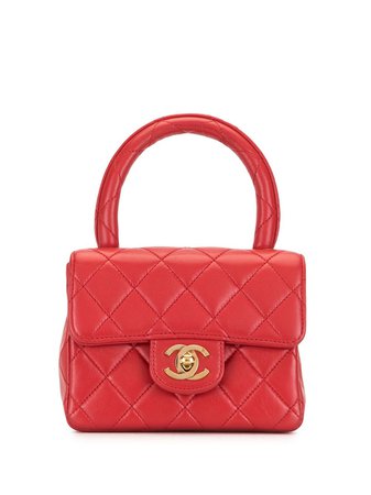Chanel Pre-Owned Quilted CC Mini Bag - Farfetch