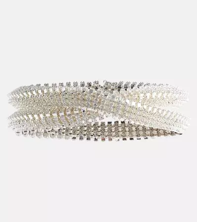 Crystal Embellished Choker Necklace in Silver - Magda Butrym | Mytheresa