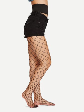 Net Design Pantyhose Stockings | SHEIN
