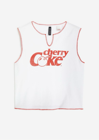 cherry coke H&M tee