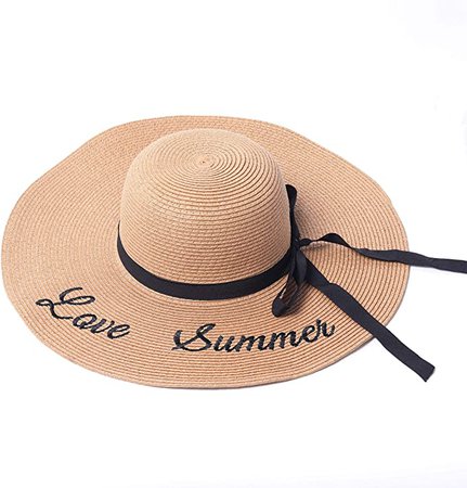Amazon.com: FangDi Foldable Panama Straw Sun Beach Hats for Women Men Grandma or Toddler Brown: Clothing