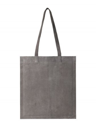 STRATO shoulder bag in grey goat suede leather | TSATSAS