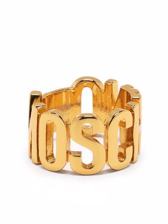Moschino logo-detail ring - FARFETCH