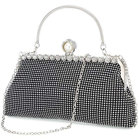 Black clutch purses for women evening bags and clutches for women evening bag purses and handbags evening clutch purse(Black): Handbags: Amazon.com