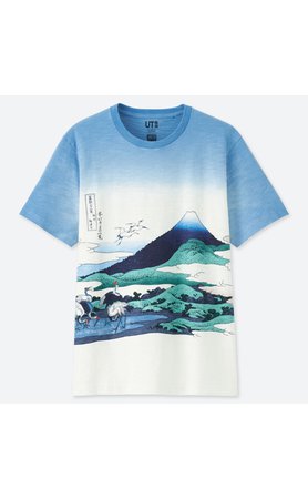 Uniqlo Hokusai Blue T-Shirt