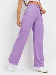 wide denim jeans purple h&m - Google Search