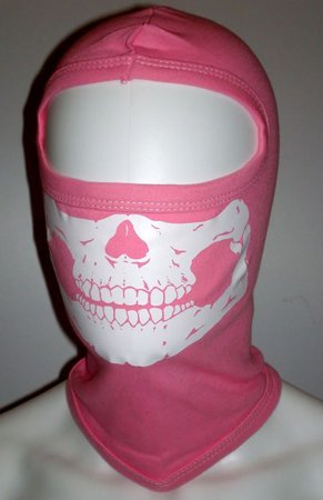 Pink White Skull Skimask