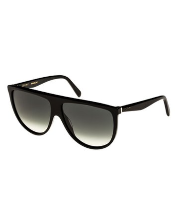 Celine Flattop Gradient Shield Sunglasses | Neiman Marcus