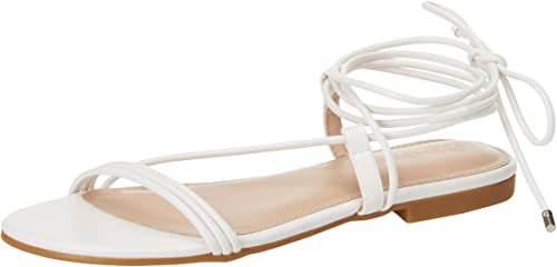 Amazon.com: The Drop Women's Samantha Flat Strappy Lace-Up Sandal : Clothing, Shoes & Jewelry