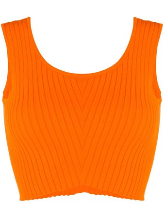 versace orange top