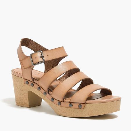 Strappy clog sandals