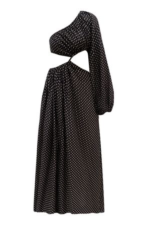 Matteau Asymmetric Wave Cotton-Silk Maxi Dress By Matteau | Moda Operandi