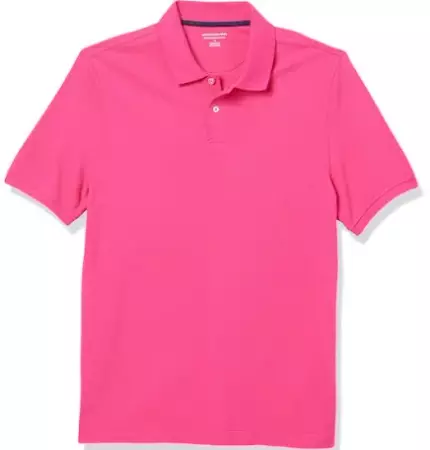 pink polo shirt mens