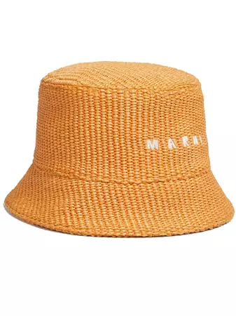 Marni logo-embroidered Bucket Hat - Farfetch
