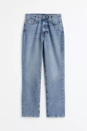 Mom Ultra High Ankle Jeans - Denim blue - Ladies | H&M US