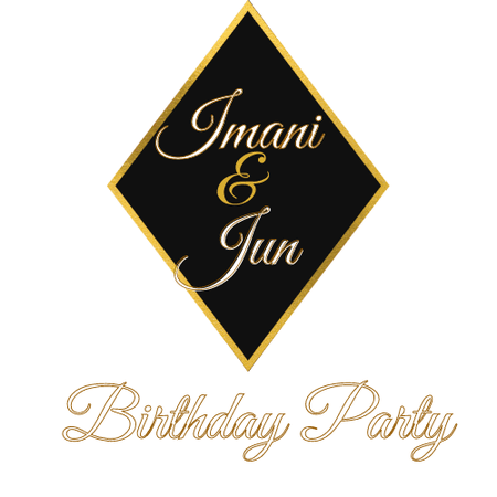 Imani and Jun Birthday Party Logo