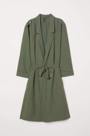 Modal-blend Trenchcoat - Green