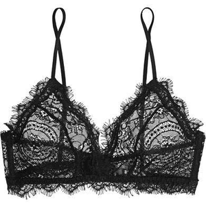 Stretch-lace Soft-cup Bra - Black for $85.00 available on URSTYLE.com