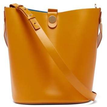 Swing Large Leather Bucket Bag - Womens - Brown