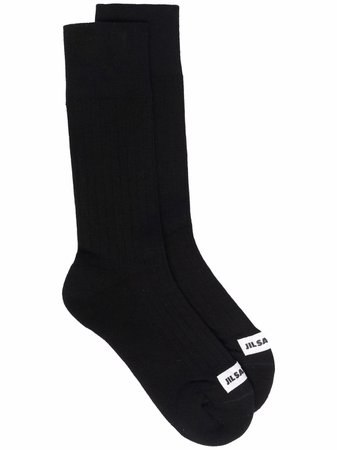 Jil Sander logo-patch Socks - Farfetch