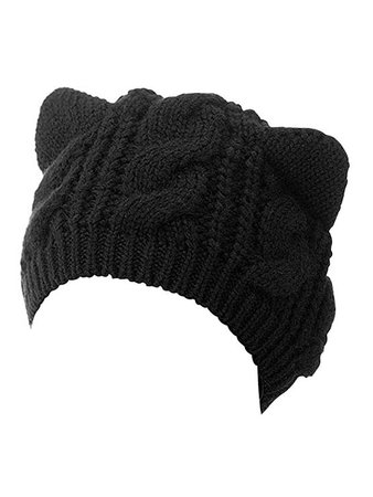Women Cute Cat Ear Winter Hat at Amazon Women’s Clothing store