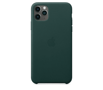 Чехол Apple iPhone 11 Pro Max Leather Case Forest Green MX0C2