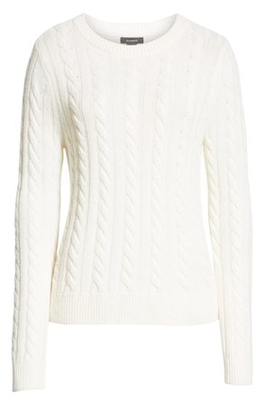 Halogen® x Atlantic-Pacific Cable Sweater | Nordstrom