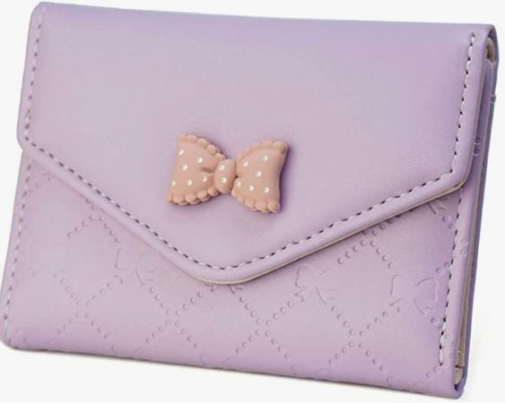 pastel bow wallet