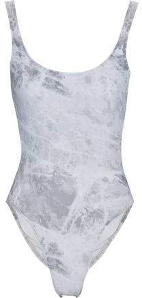 Mio Open-back Tie-dyed Swimsuit