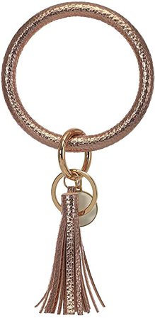 Amazon.com: Keyring Bracelet Keychain Circle Round Key Ring Bangle Bracelet Key Chain for Women(leopard): Shoes
