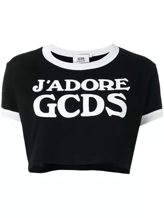 Gcds logo cropped T-shirt