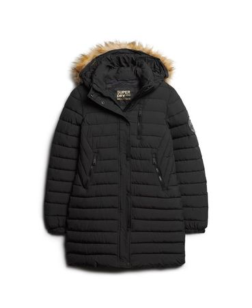Superdry Fuji Hooded Mid Length Puffer Coat - Women's Sale Womens View-all