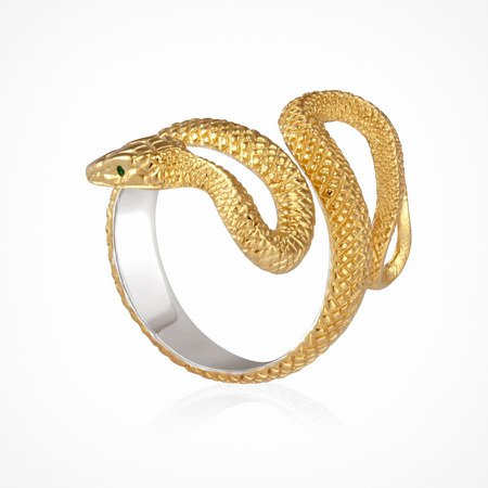 Serpent Ring Gold – Temple of the Sun Jewellery