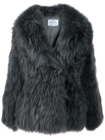 Prada Oversized Fur Coat | Farfetch.com