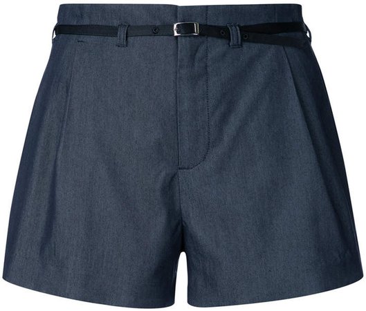 pleated shorts