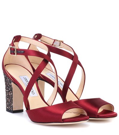 Carrie 85 satin sandals