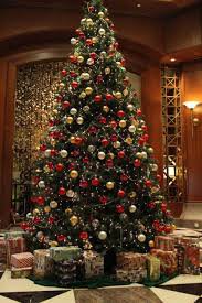 big christmas tree with presents - Google Search