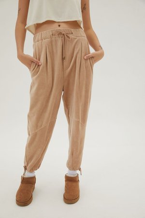 Zoe Velour Balloon Jogger Pant | Urban Outfitters