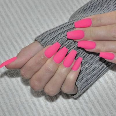 Sweet pink coffin nails - Easy Nail Designs